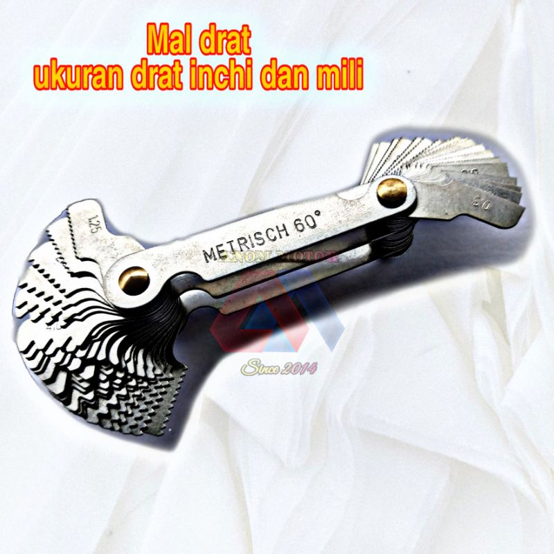 Jual Alat ukur drat / mal drat inchi dan mili | Shopee Indonesia