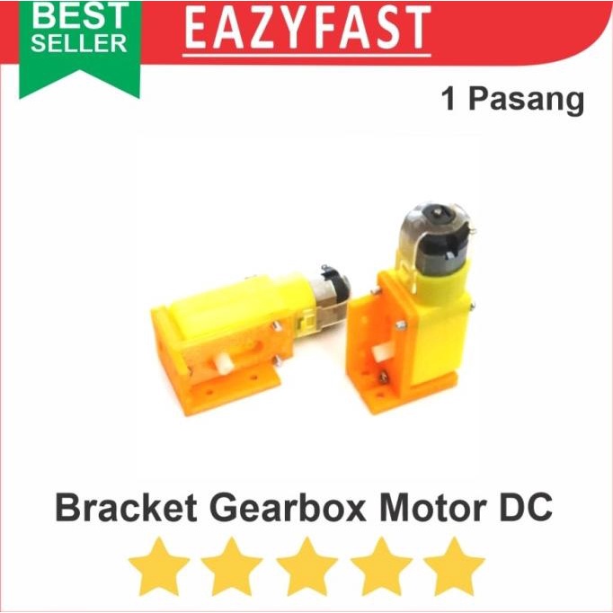 Jual Bracket Motor DC Dinamo Gearbox Roda Robot Horizontal Vertikal 1 ...