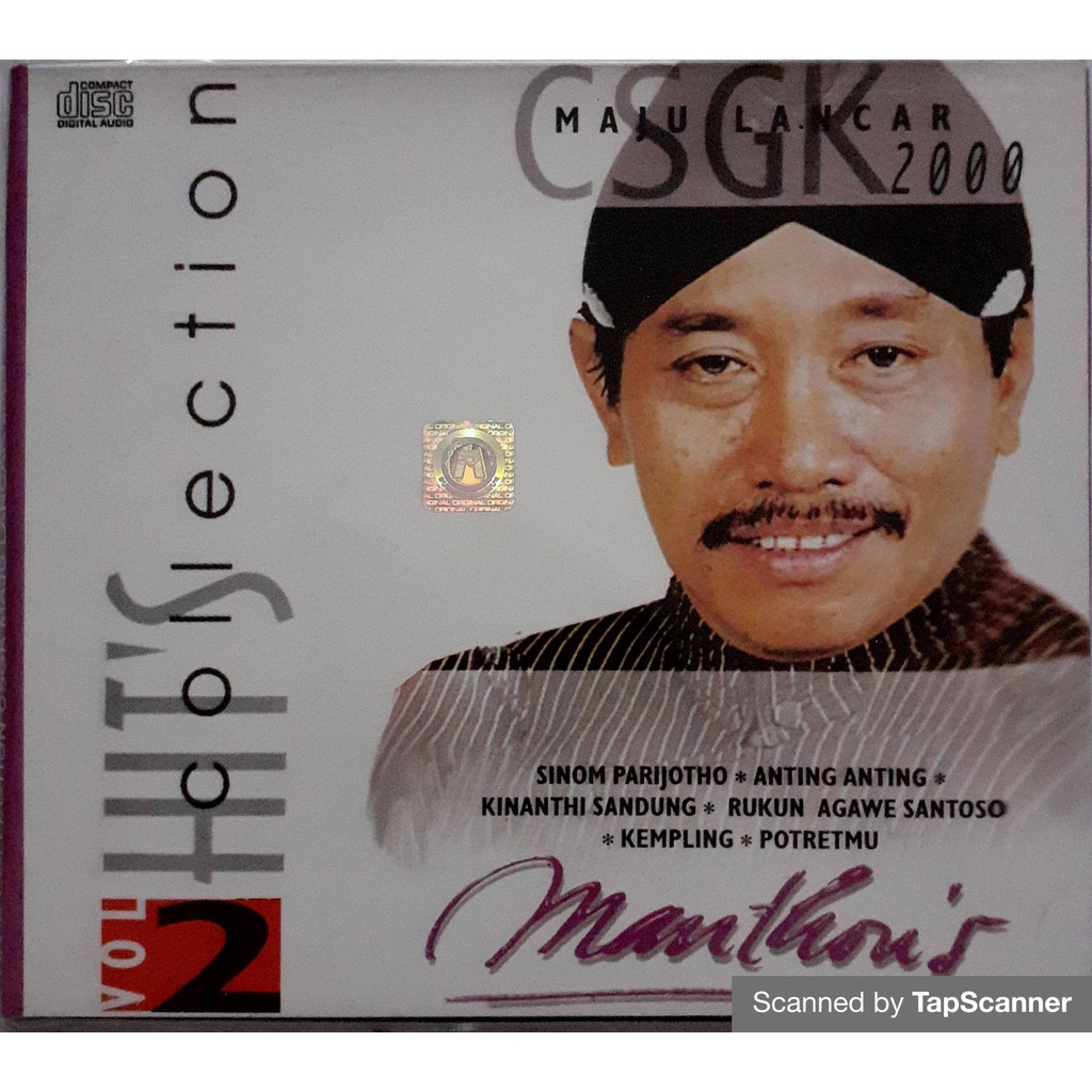 Jual CSGK Maju Lancar 2000 Vol.2 Hits Collection Manthous | CD Original ...