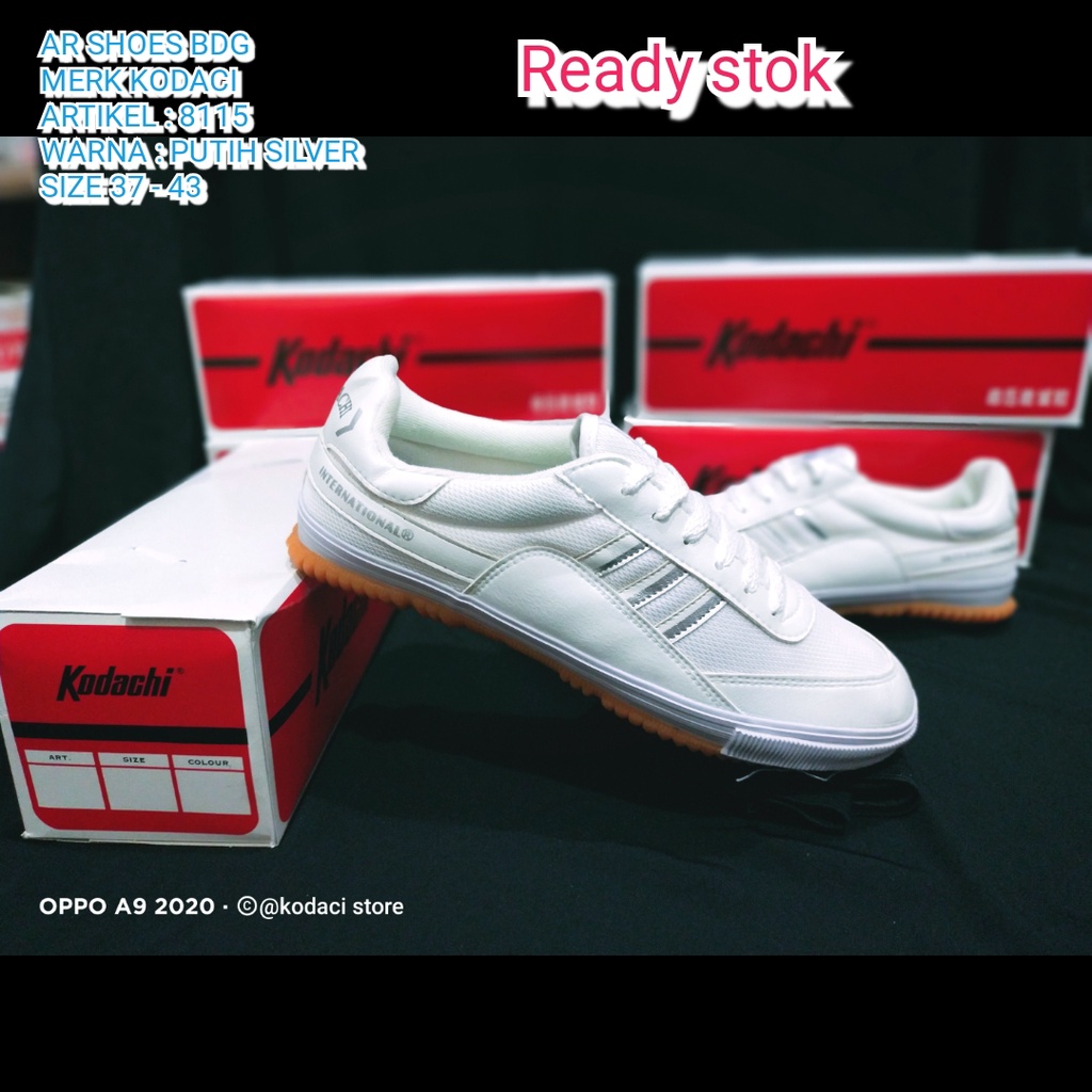Jual Sepatu kodachi hitam putih / sepatu kodachi internasional hitam