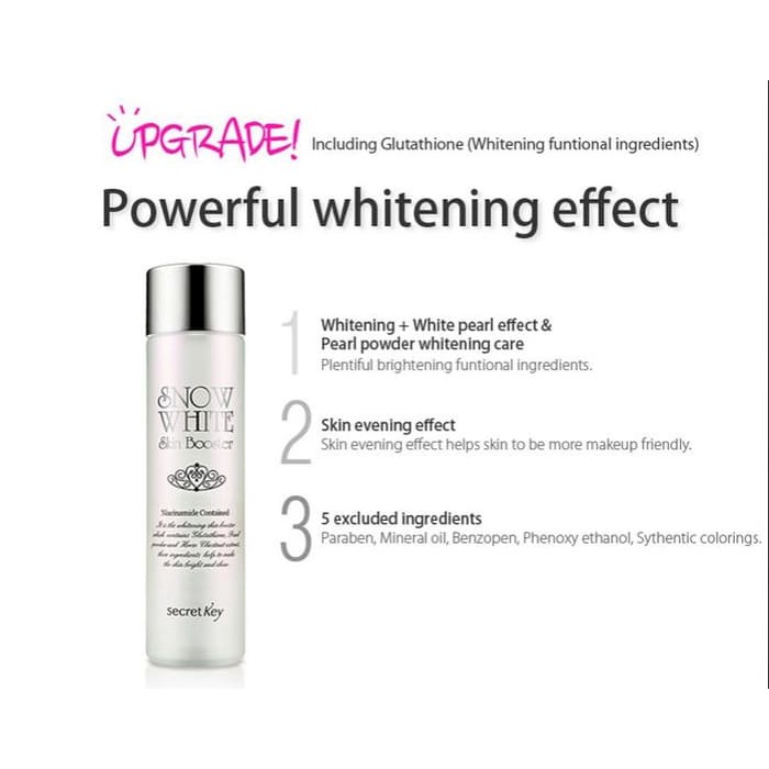 Jual Promo Gila Ramadhan Secret Key Snow White Skin Booster Shopee Indonesia