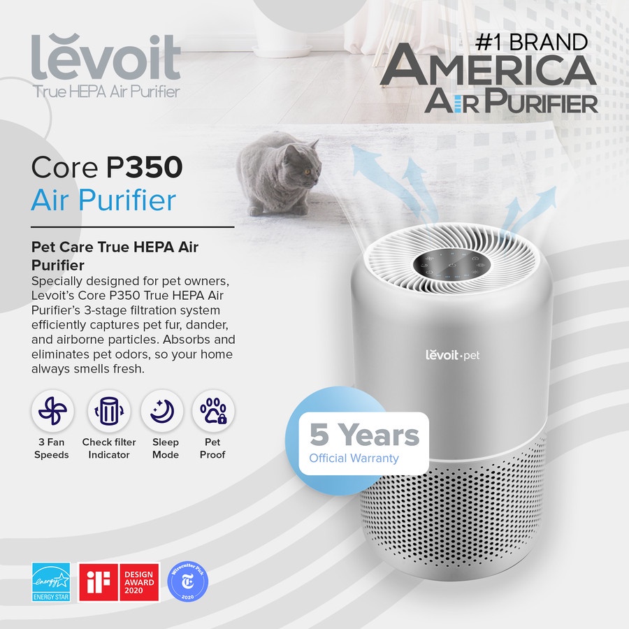 Jual Levoit Core P350 Pet Care Air Purifier True HEPA H13 Filter ...