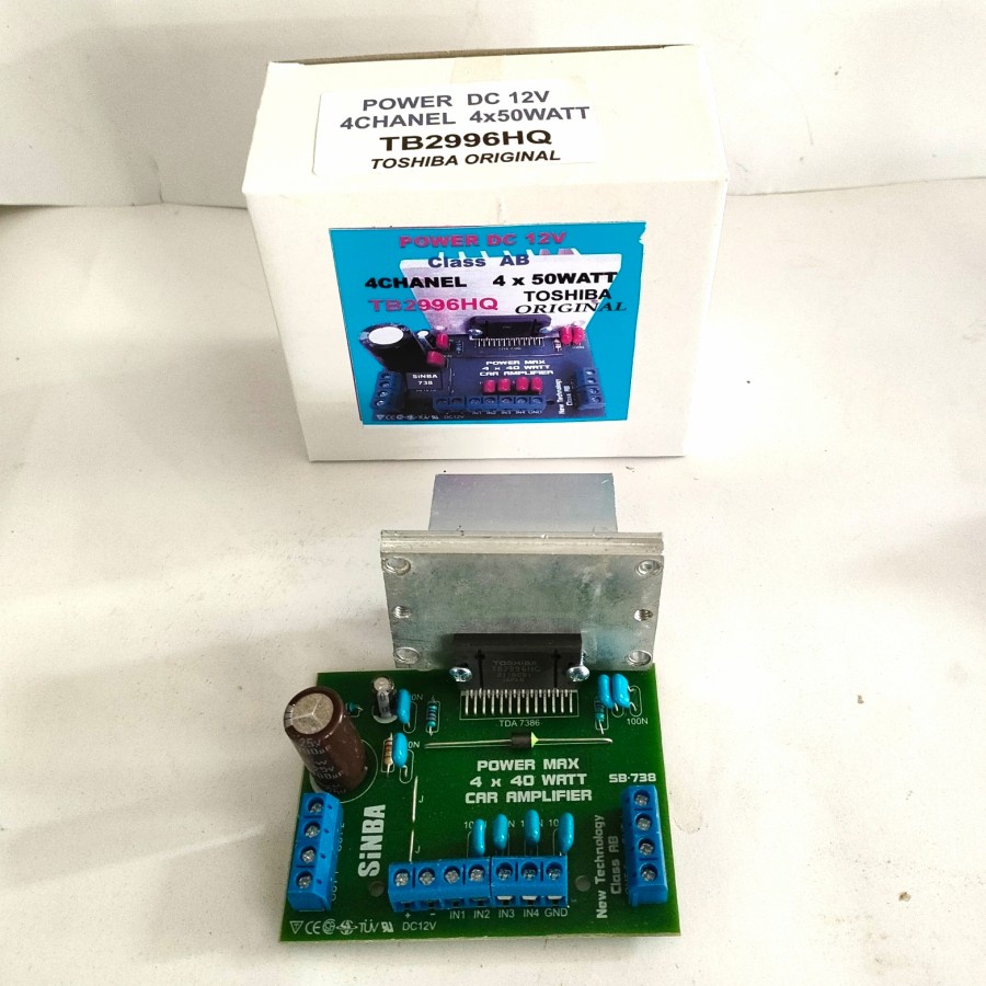 Jual POWER DC 12 4CH TB2996HQ 4x50w Toshiba original persamaan TDA 7388