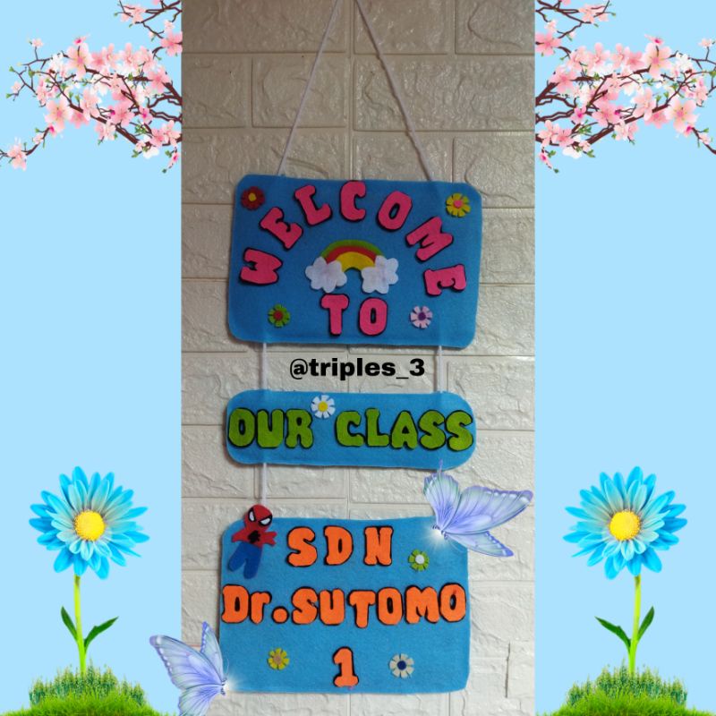 Jual WELCOME SUSUN 3 / hiasan dinding/dekorasi sekolah/ wallpaper ...