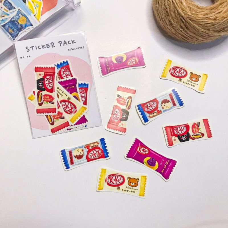 Jual Sticker Pack Indomie dan Snack Stiker Aesthetic Die Cut Journaling ...