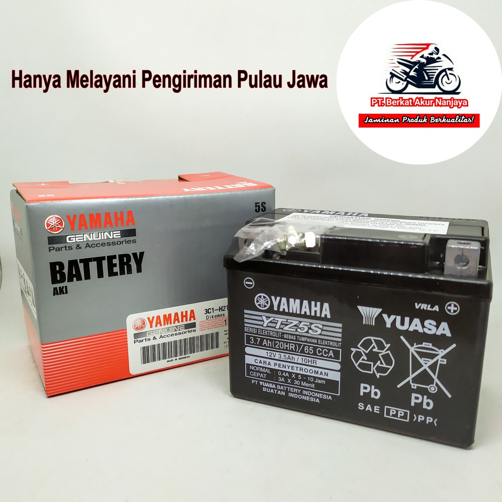 Jual Aki Motor Kering YAMAHA - Yuasa YTZ5S 12V 3.5Ah | Shopee Indonesia