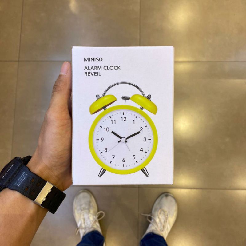 Jual Miniso Classic Alarm Clock Shopee Indonesia