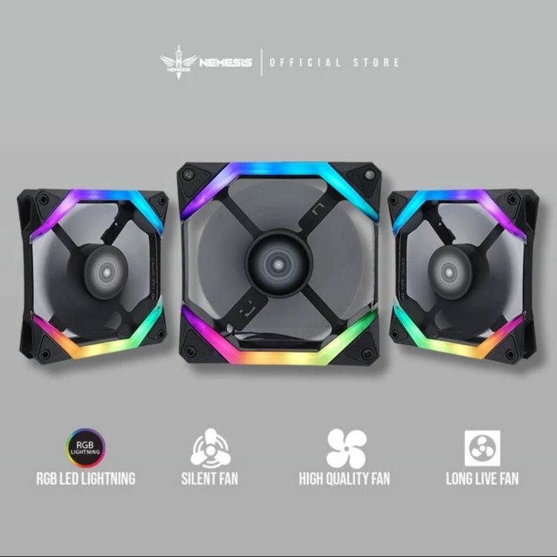 Jual NYK Nemesis SPIDER X Fan Case RGB 12cm | Shopee Indonesia