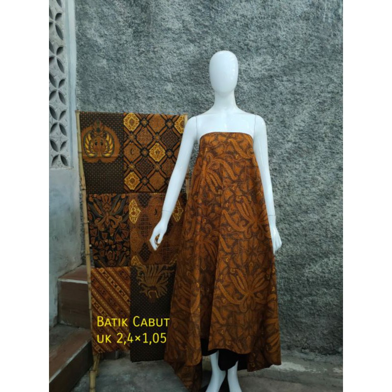 Jual Kain Cabut Solo Batik Motif Sogan Daun Shopee Indonesia