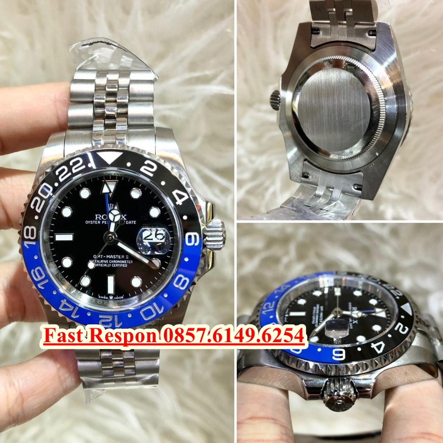 Jual New Jam Tangan Rolex GMT Master II Batman Jubilee Body Swiss ...