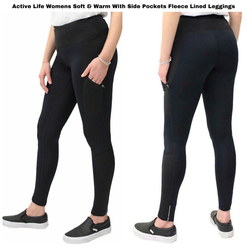 Active life fleece lined leggings online