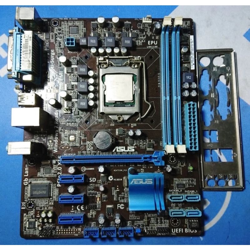 Jual Motherboard Asus H61 lga 1155 prosesor i5 2500 plus fan Shopee