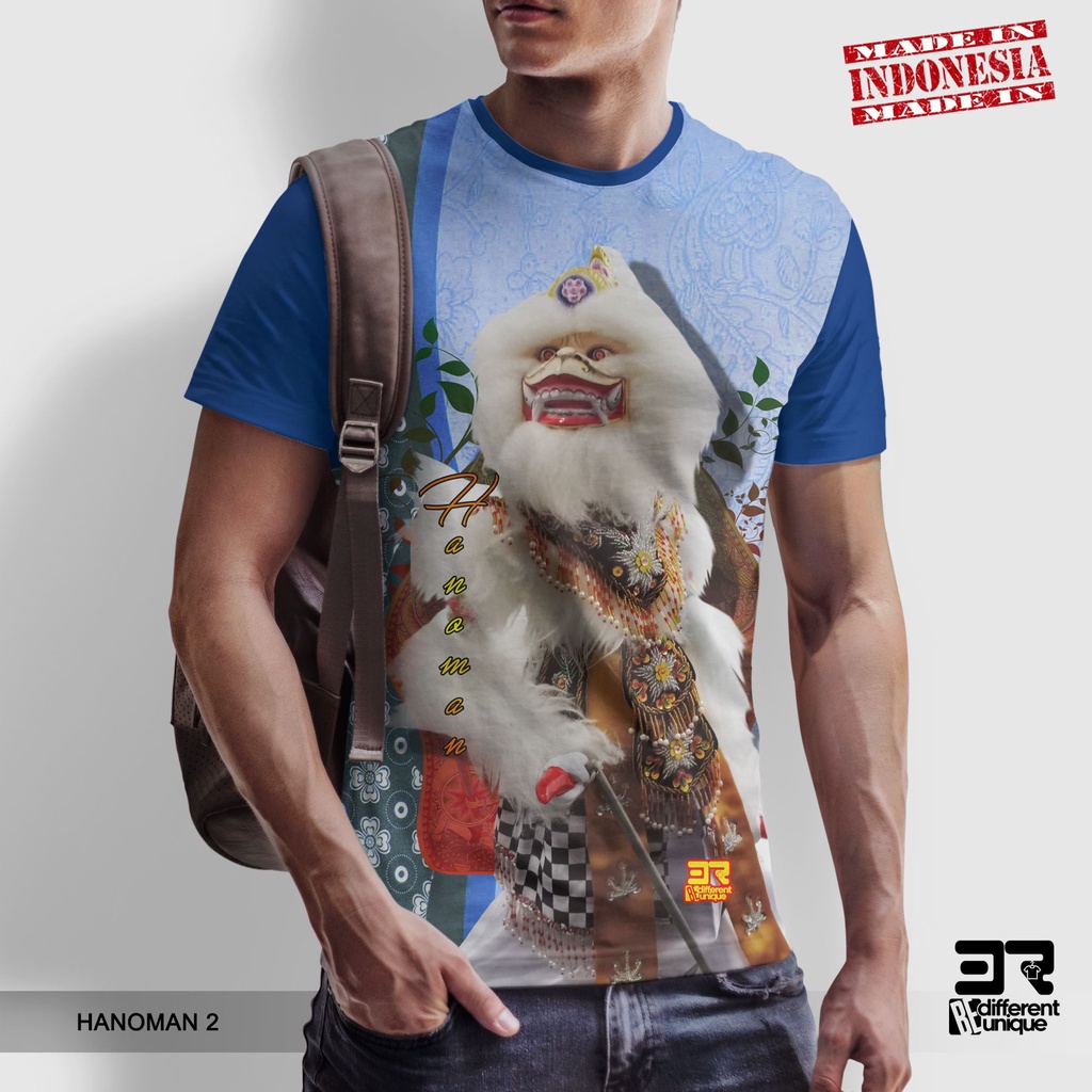 Jual [ COD ] KAOS PRINTING GAMBAR WAYANG HANOMAN 2 - BAJU DISTRO ...