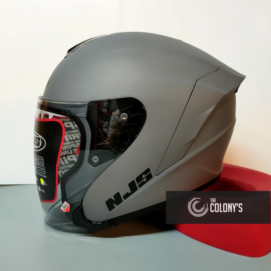 Jual Helm Njs Kairoz Solid Polos Single Visor Halfface Njs Kairos