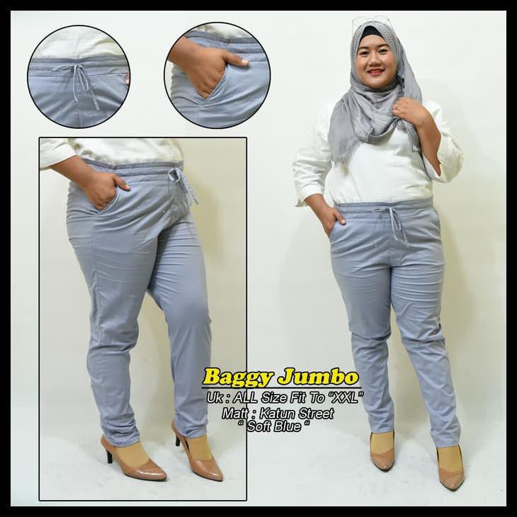 Jual Nggq Jumbo Baggy Celana Panjang Wanita Basic Premium Pants Ory Tokodenay Zwmh Shopee