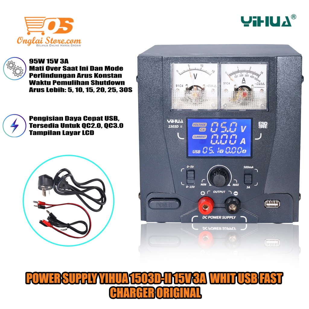 Jual Power Supply Yihua D Ii V A Whit Usb Fast Charger Shopee Indonesia