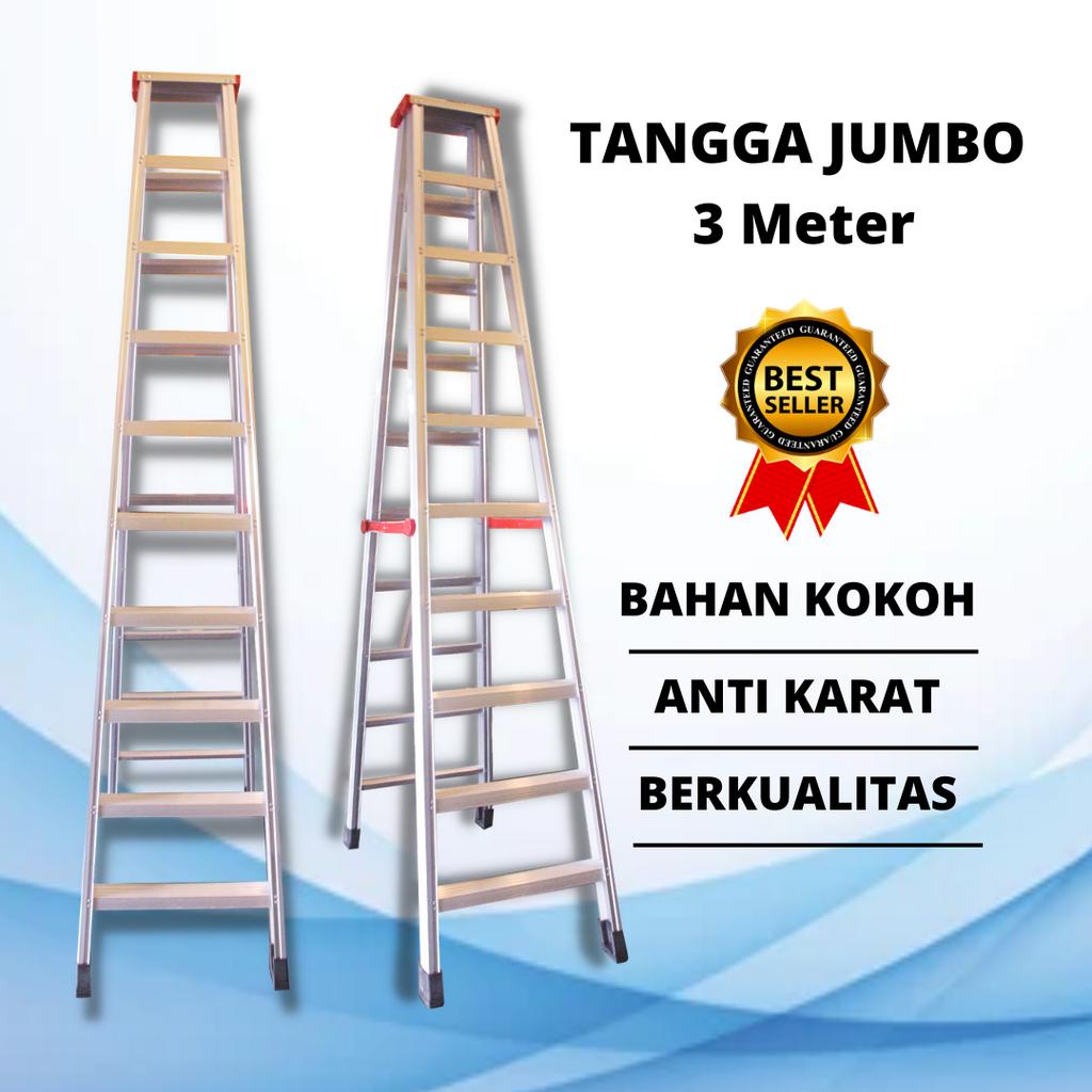 Jual Tangga Lipat 3 Meter Tangga Lipat Aluminium Original Termurah Shopee Indonesia