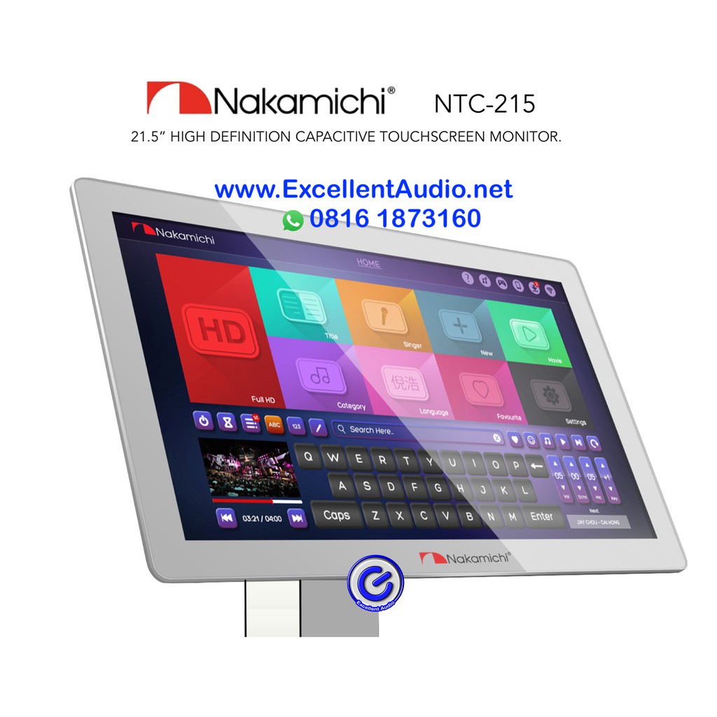 Jual Nakamichi Ntc215 Ntc 215 High Resolution Karaoke Touchscreen