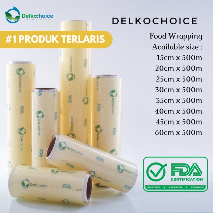 Jual Plastik Pembungkus Makanan Food Wrapping Delkochoice Warna Hijau Shopee Indonesia