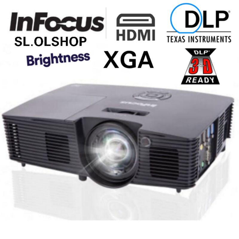 Jual INFOCUS IN 226 XGA HDMI DLP 3500 ANSI LUMENS PROJECTOR BRIGHTNESS ...