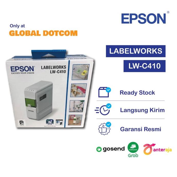 Jual Epson Labelworks LwC410 Portable Sticker Label Printer Ios