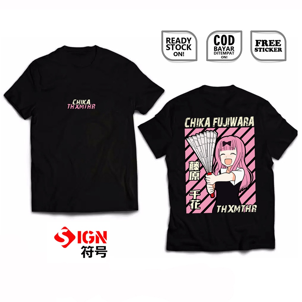 Jual KAOS CHIKA FUJIWARA KAGUYA SAMA WA KOKURASETAI OTAKU WIBU BAJU JEPANG  ANIME MANGA WAIFU LOVE IS WAR TOYOMI MOEHA DAICHI FUJIWARA CLAN SHINOMIYA  MIKO LINO AI HAYASAKA SHUCHI ACADEMY COSPLAY JAPAN