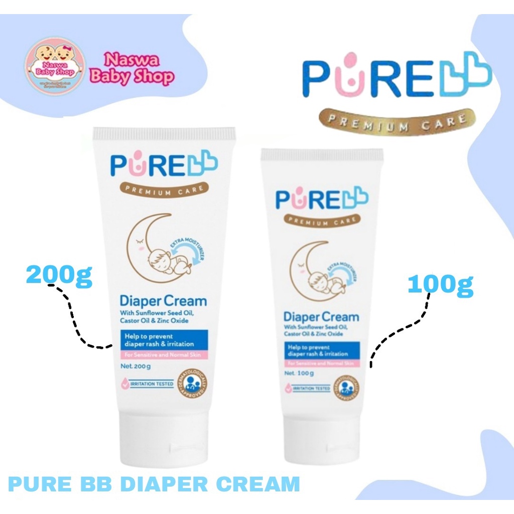 Jual Pure BB Diaper Cream 100gr 200gr | Shopee Indonesia