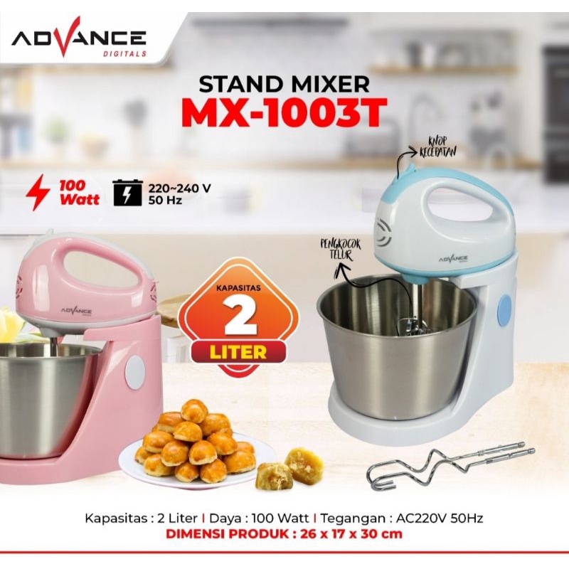 Jual Stand Mixer Advance Mx T Mangkuk Stainles Liter Mixer Com