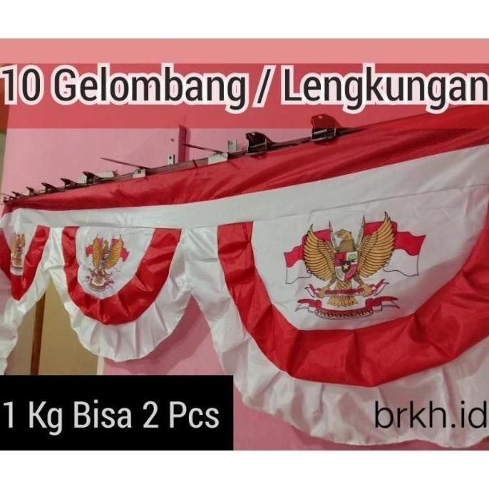 Jual Bendera Merah Putih Umbul Umbul Hias Bekron Bekdrop Garuda Full ...