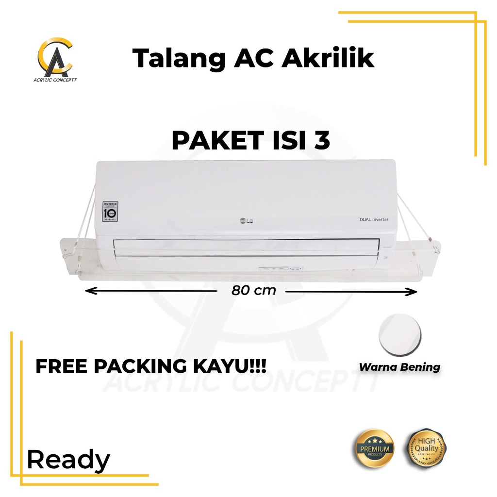 Jual Talang AC Paket Isi 3 / Talang AC Lama / Talang AC Akrilik ...