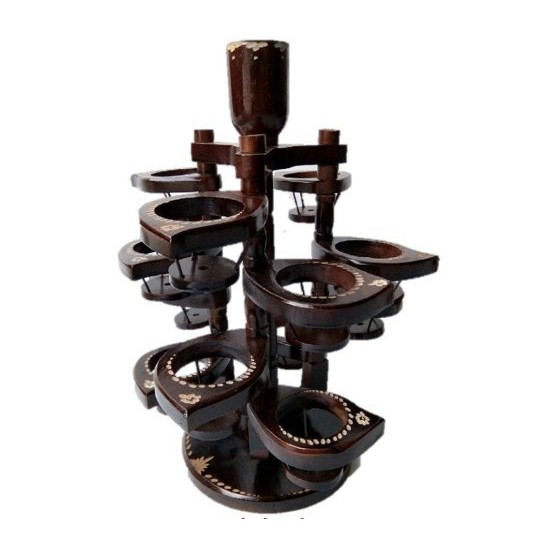 Jual Tempat Aqua Gelas Kayu Jati Model Bonsai Packing Kayu Tatakan Air Mineral Gelas Kayu Jati 1629