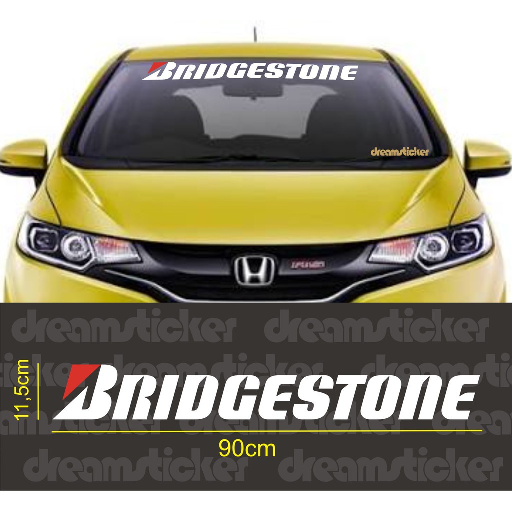 Jual Sticker Stiker Kaca Depan Mobil Bridgestone terbaru murah | Shopee ...