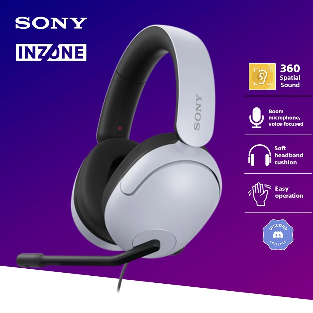 SONY INZONE H3 Wired Gaming Headset Headphone Head Phone Headphones Microphone MDR-G300 MDRG300