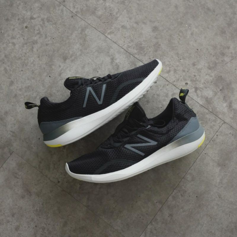 Jual New Balance Cush Plus Coast Ultra Black Grey Original Shopee Indonesia