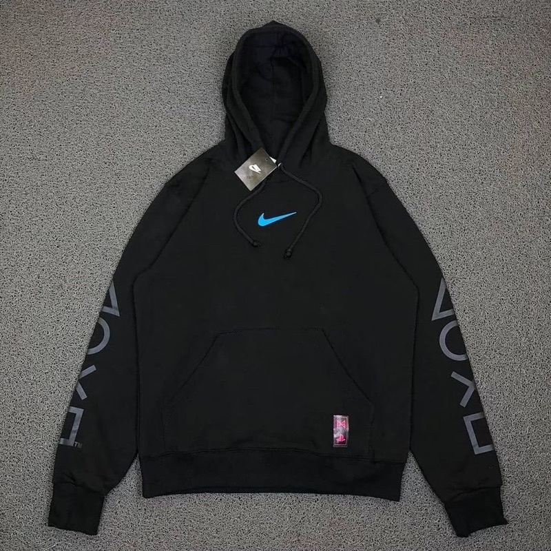 Jual HOODIE NIKE PG X PLAYSTATION SLEEVE BUTTON LOGO HITAM PREMIUM Shopee Indonesia