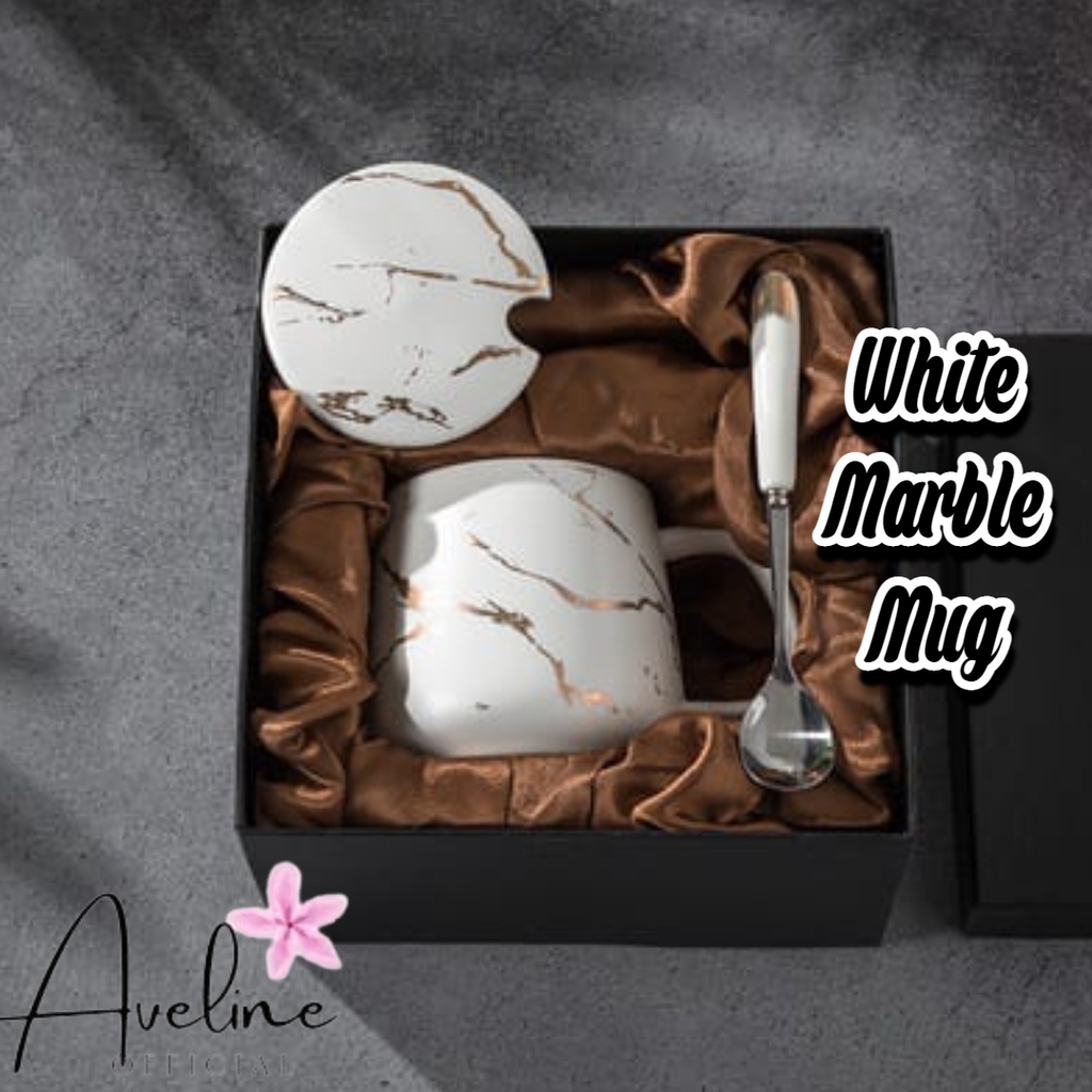 Jual Aveline Gelas Couple Marble Mug Set Cangkir Couple Mug Set T Set Marble Glass Couple 6653