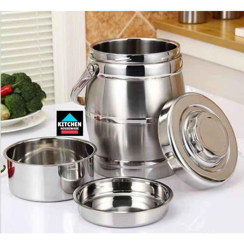 Jual Rantang Tunggal Double Wall Nagako Single Food Carrier Stainless ...