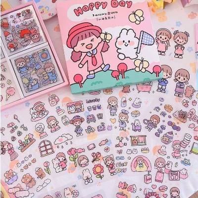 Jual ( 1 BOX ISI 32PCS ) STIKER 2D STICKER BOTOL MINUM 2D PLASTIK ANTI ...