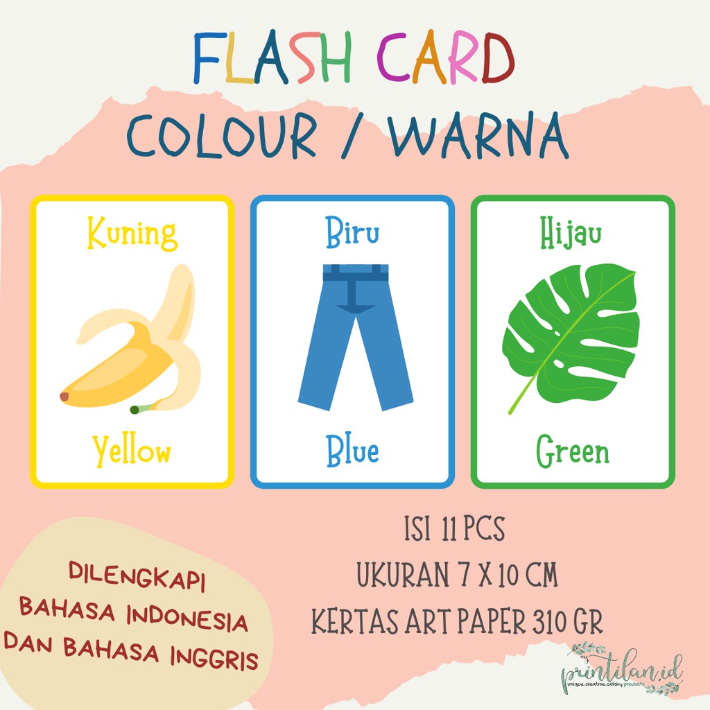 Jual FLASH CARD COLOUR | FLASHCARD WARNA | MAINAN EDUKASI MURAH UNTUK ...