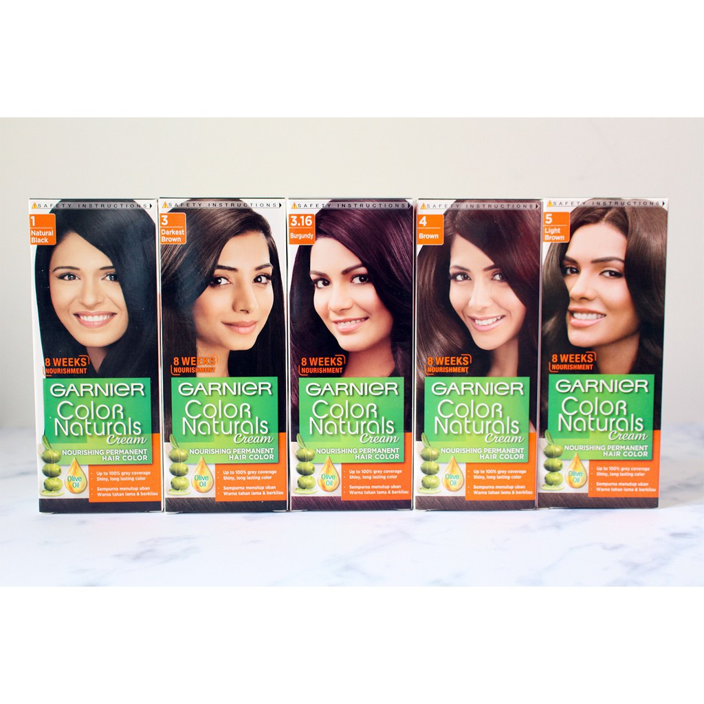 Jual Garnier Color Naturals Cream (Nourishing Permanent Hair Color) Shopee Indonesia