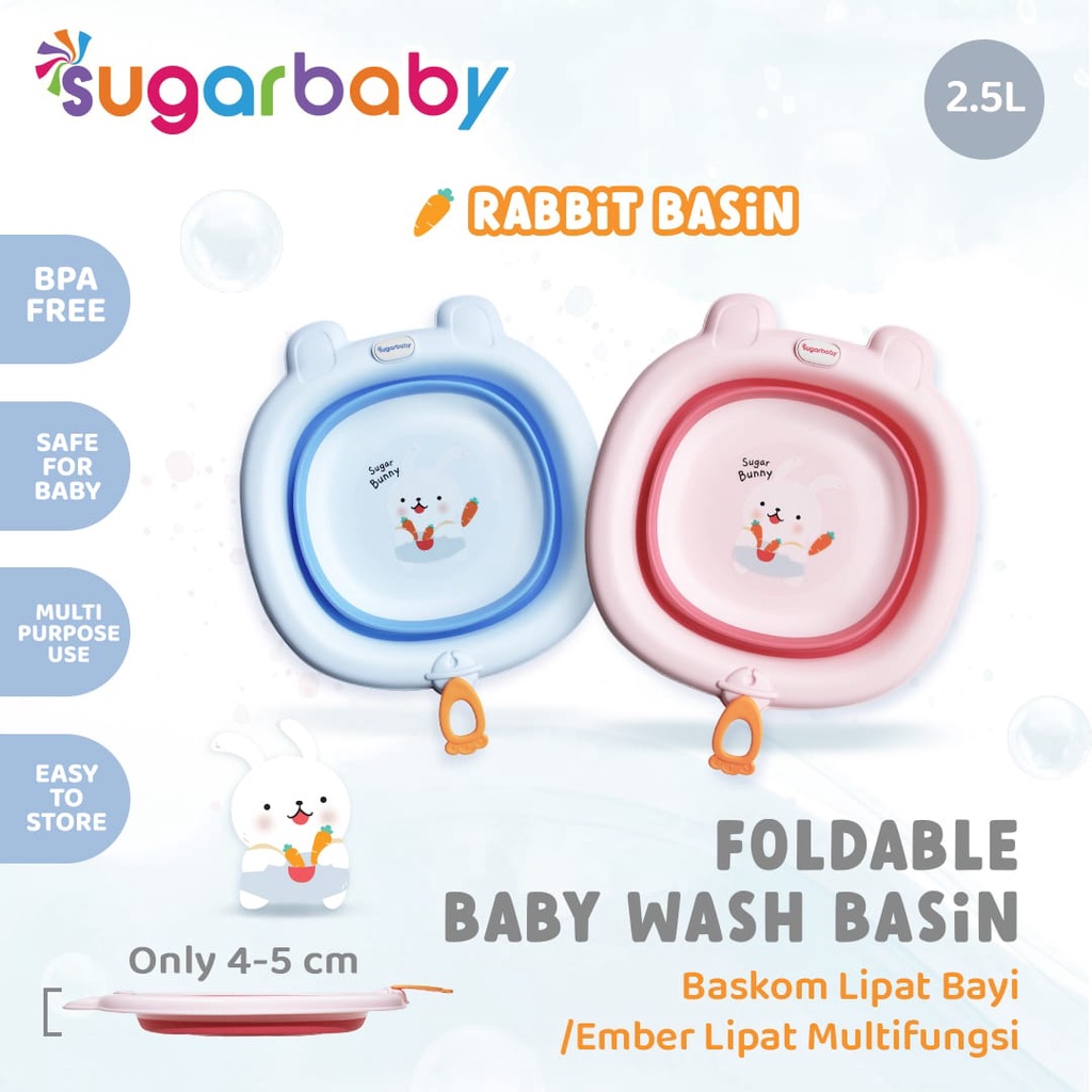 Jual Sugarbaby Foldable Baby WASH BASIN / BASKOM Lipat Bayi / Ember ...