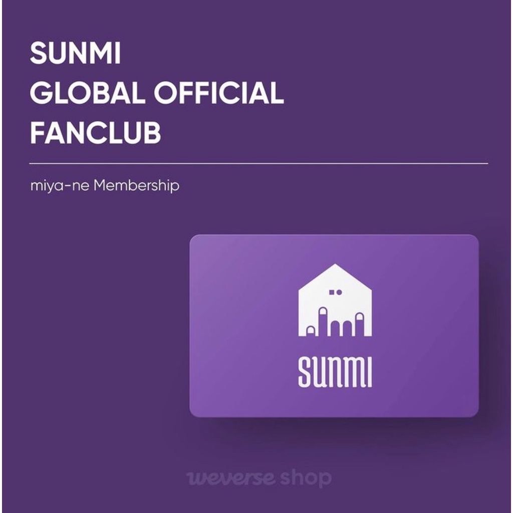 sunmi miya-ne MEMBERSHIP KIT