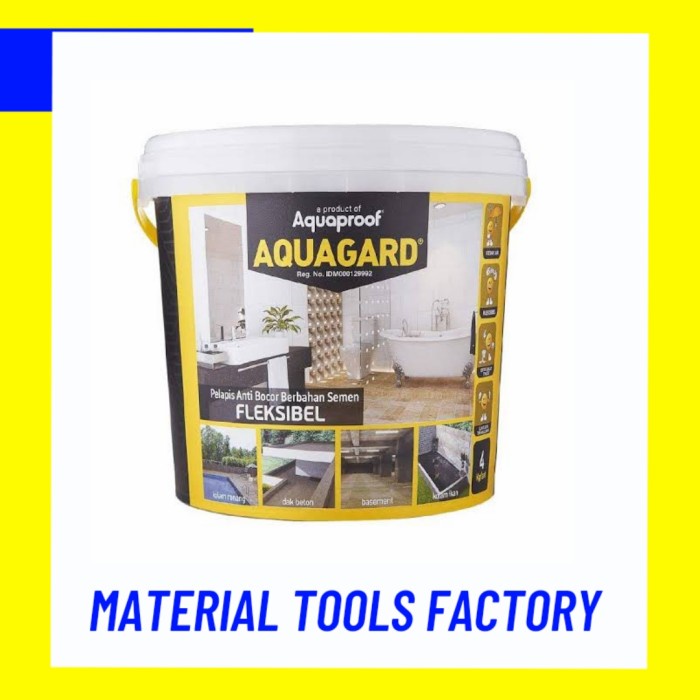 Jual aquagard waterproofing 2,5kg set pelapis anti bocor kedap air