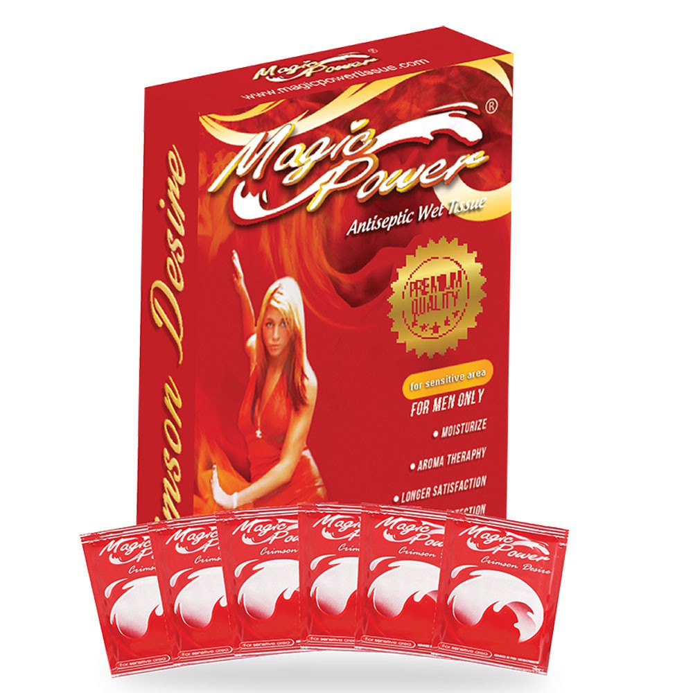 Jual Tissue Magic Power Crimson Desire Super Man Merah Tisu Mejik