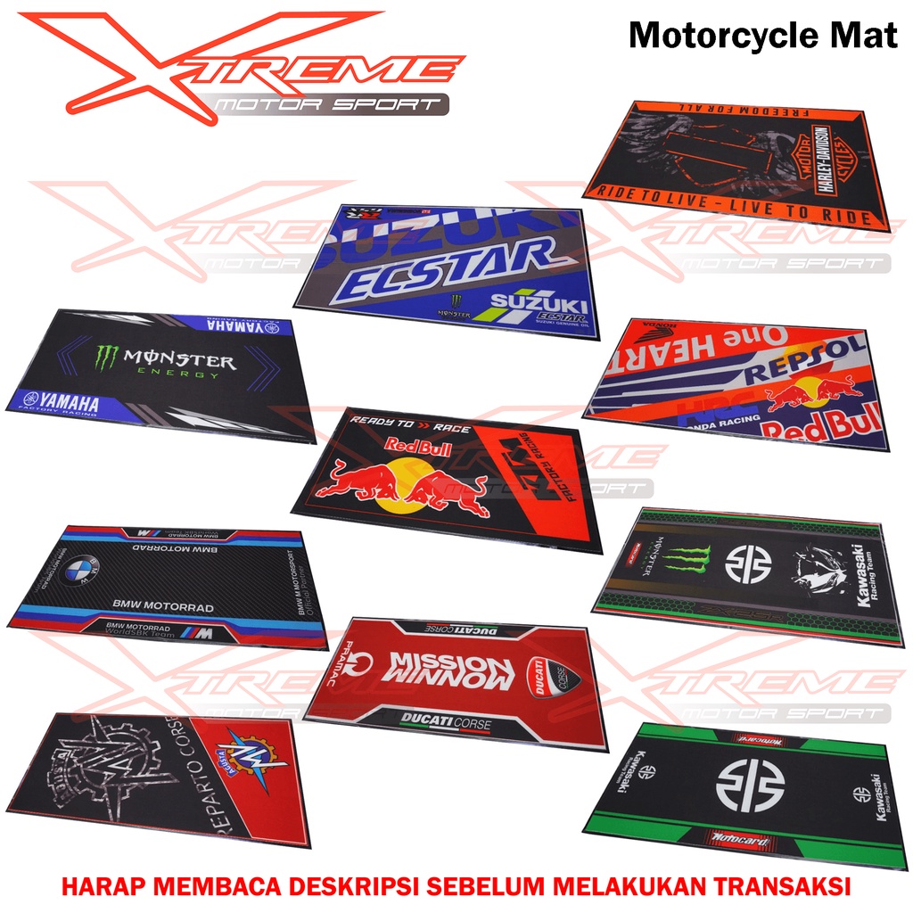 Jual Karpet Motor Motorcycle Mat Universal Yamaha Kawasaki Suzuki KTM ...
