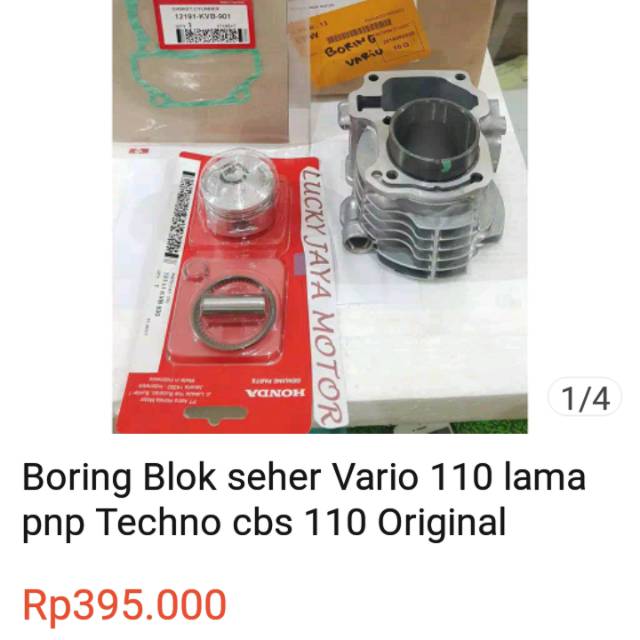Jual BOring Blok seher vario 110 lama pnp Techno cbs 110 Original ...