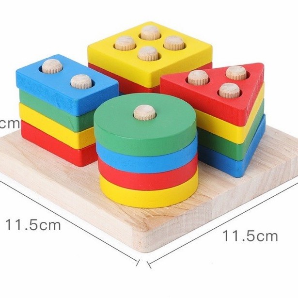 Jual AESTHETIC GEOMETRY STACKING - MAIN BALOK SUSUN BENTUK - Geometri ...