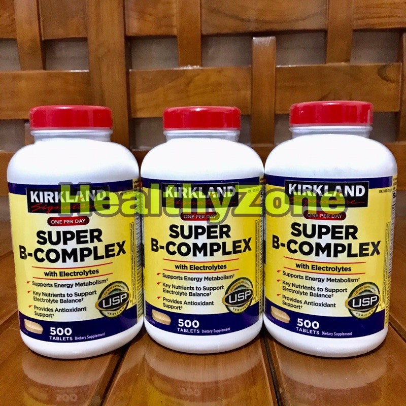 Jual Kirkland Signature Super B Complex With Electrolytes (isi 500 ...