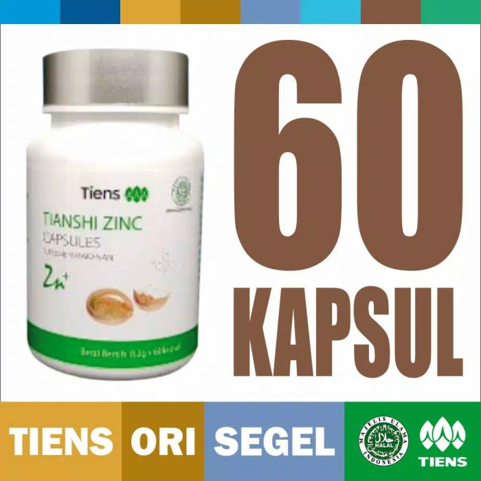Jual PROMO Tianshi Zinc Capsules Tiens Zinc 60 kapsul Original | Shopee ...