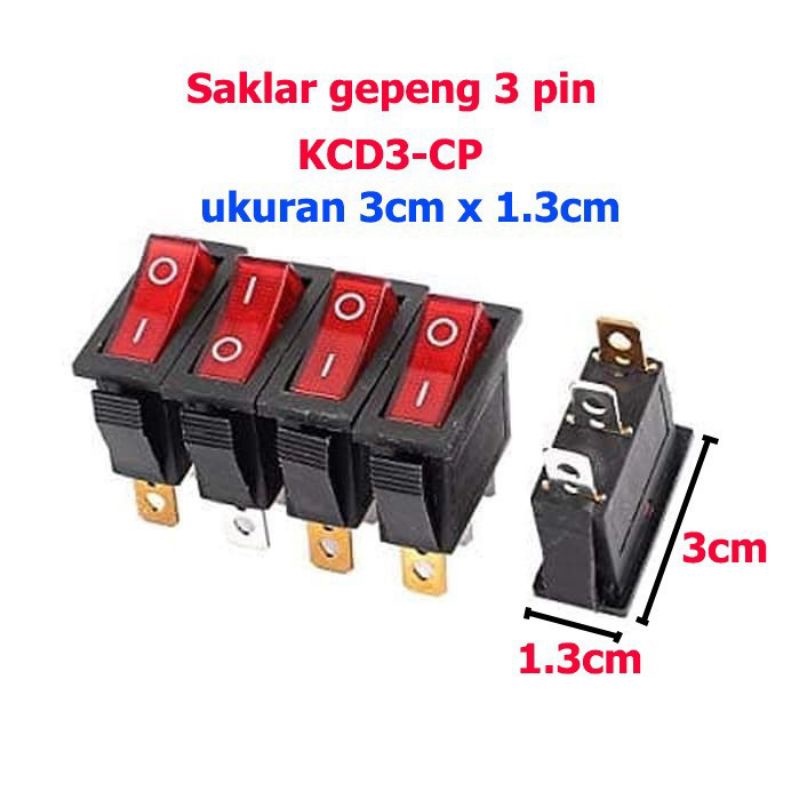 Jual Saklar Switch Lampu Gepeng Pin Saklar Gepeng On Off Kaki Shopee Indonesia